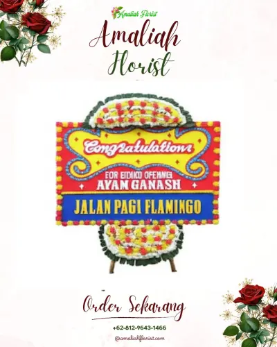 Bunga Papan Congratulation di Kemas Rindo